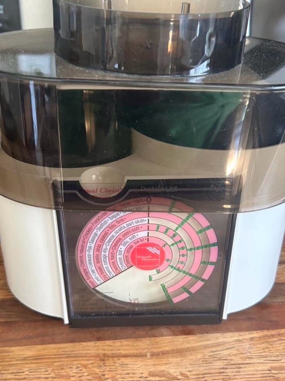 Weight Watchers Cream and Smoke Compact Kitchen Appliance with Pink Dial